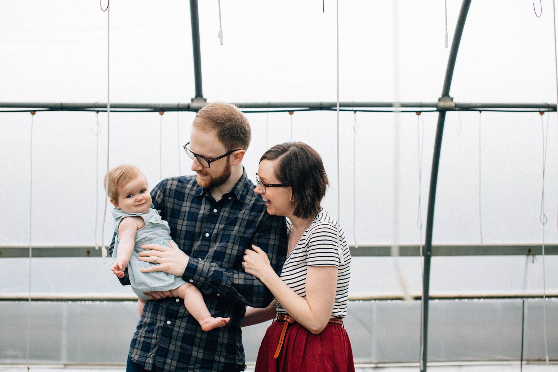 Spring Family Session in the Greenhouse | Dayton Ohio Family Ses