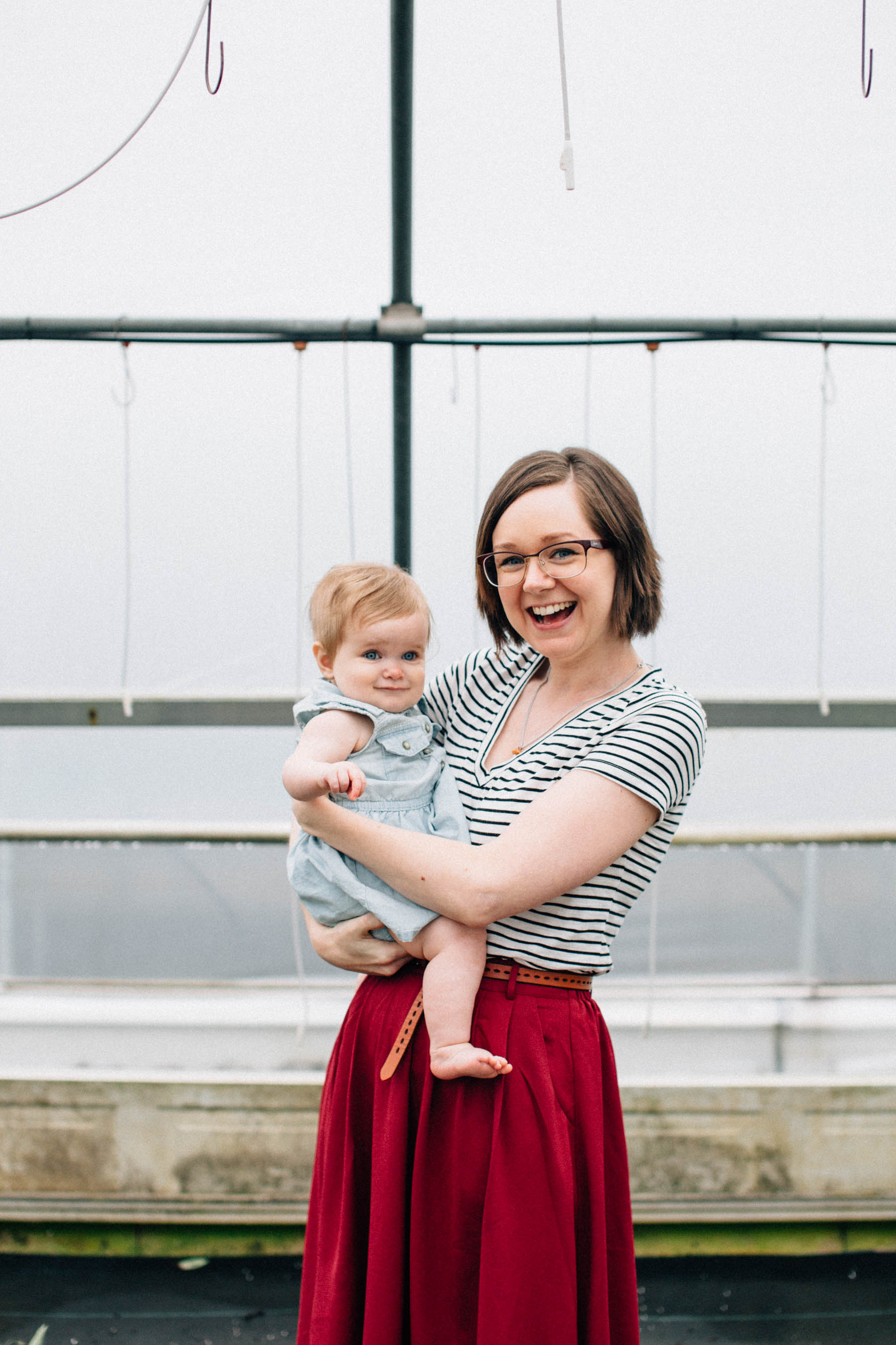 Spring Family Session in the Greenhouse | Dayton Ohio Family Ses