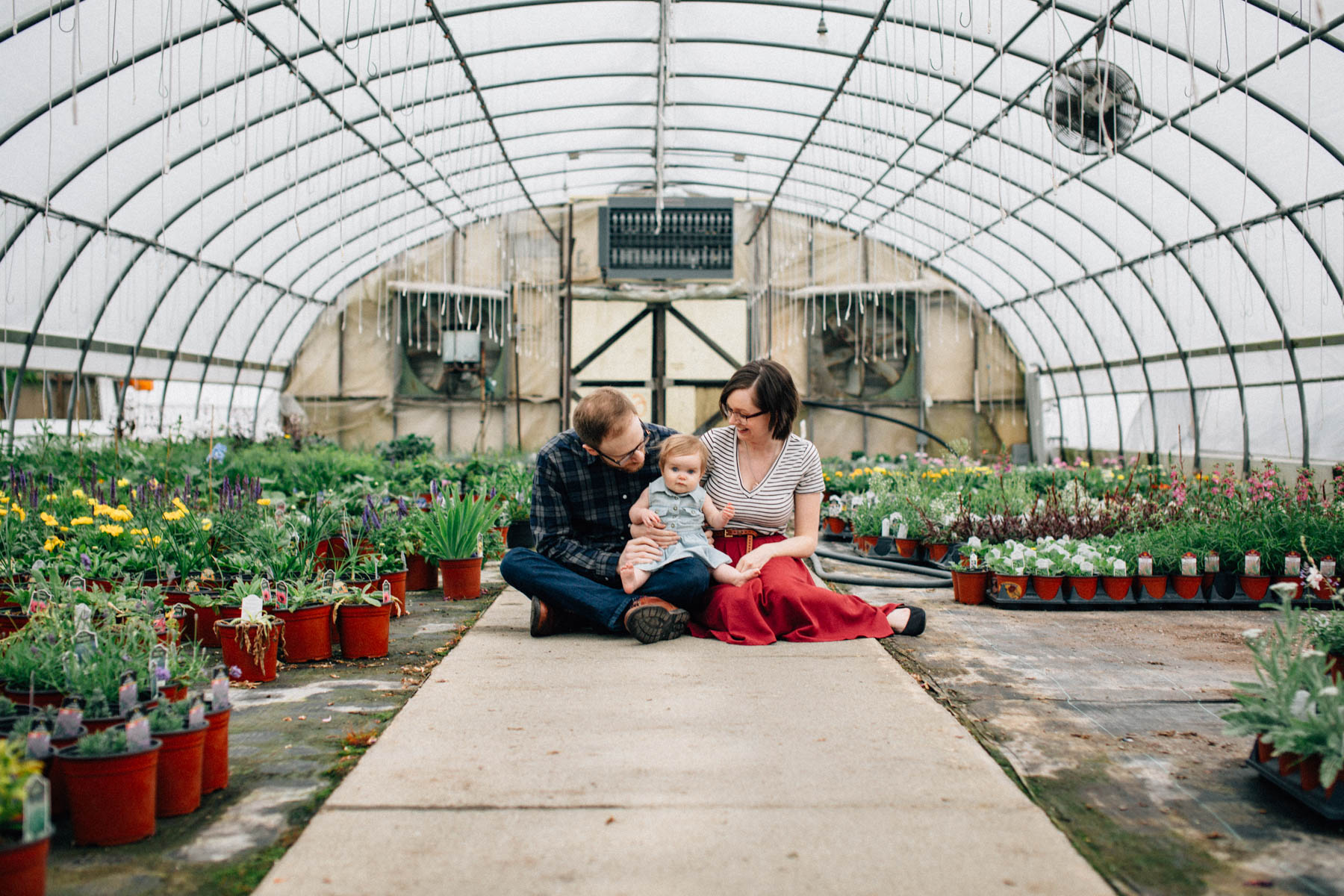 Spring Family Session in the Greenhouse | Dayton Ohio Family Ses