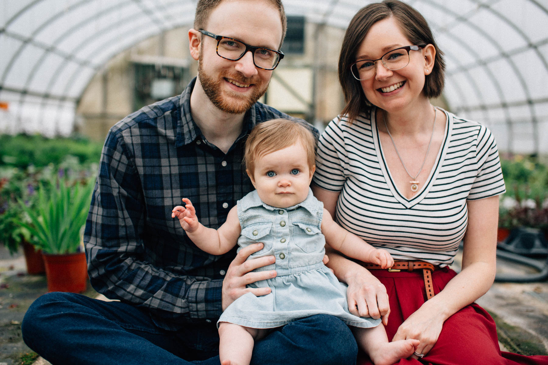 Spring Family Session in the Greenhouse | Dayton Ohio Family Ses