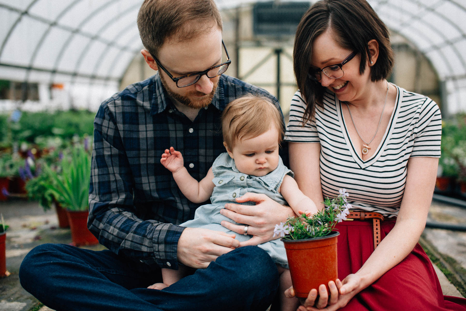 Spring Family Session in the Greenhouse | Dayton Ohio Family Ses