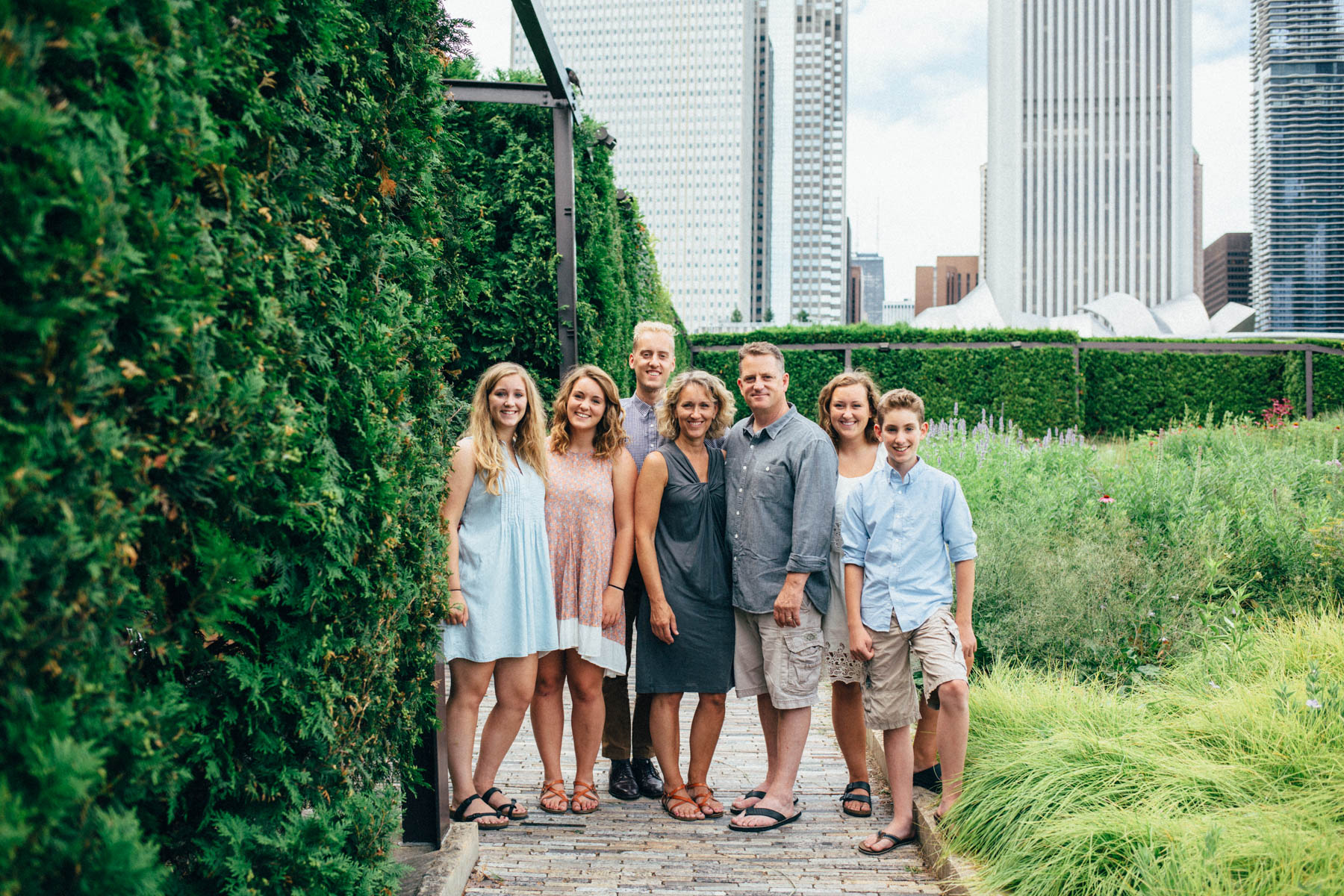Family Session in Chicago's Lurie Garden