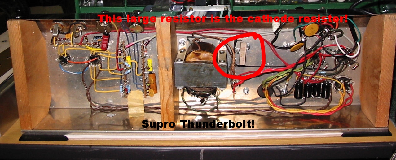 A classic cathode biased amp: the Supro Thunderbolt!