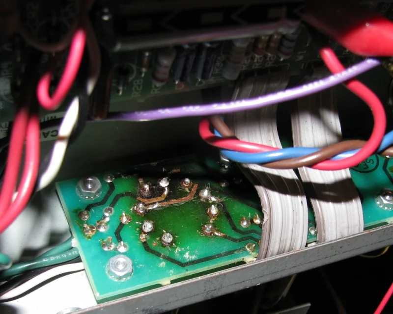 DAMAGE ON TUBE BOARD 