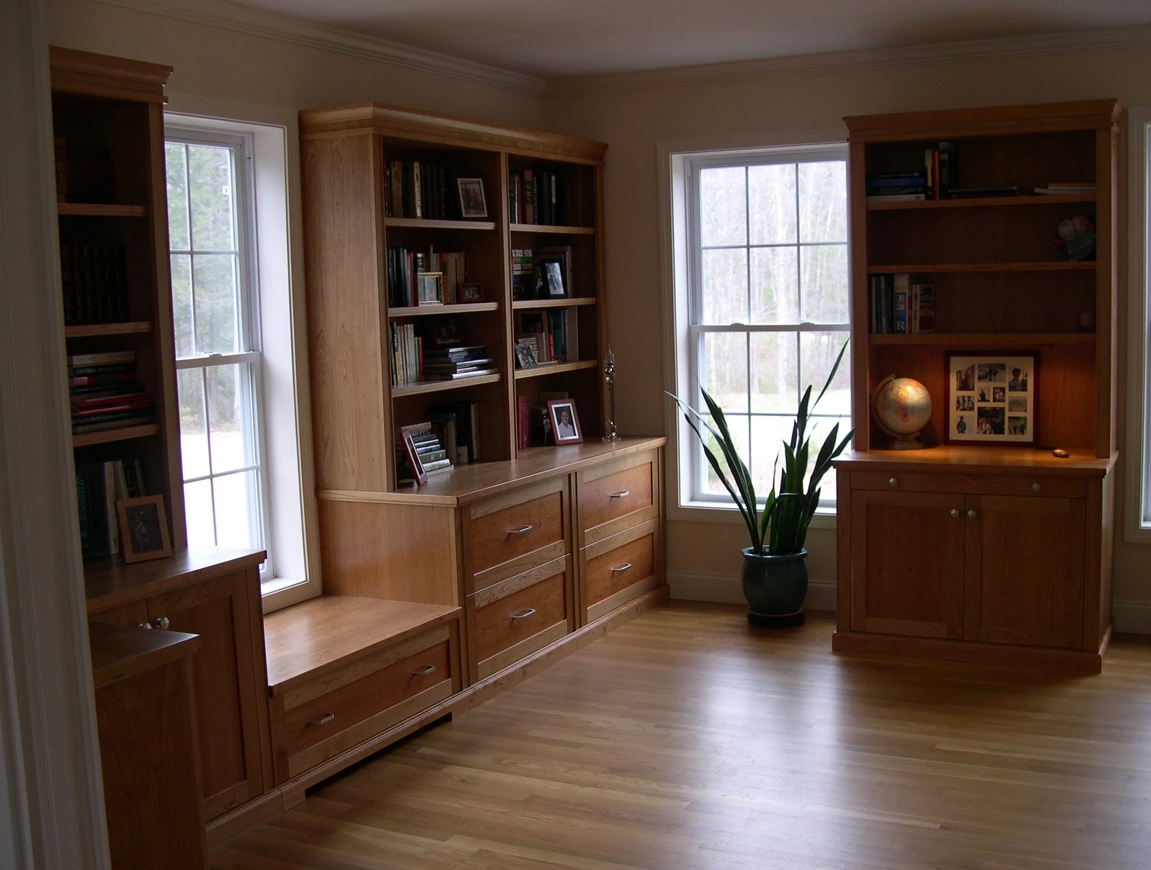 Cherry wall units