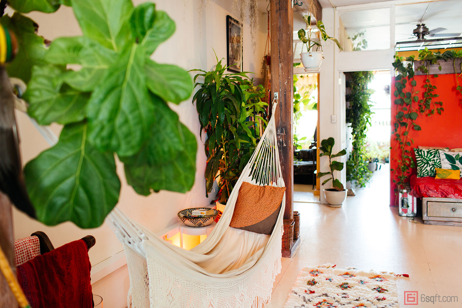 A Williamsburg apartment with over 500 plants.
