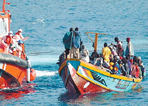 "Rescue operation (off the canaries)" by Noborder Network. Licensed under CC BY 2.0 via Wikimedia Commons