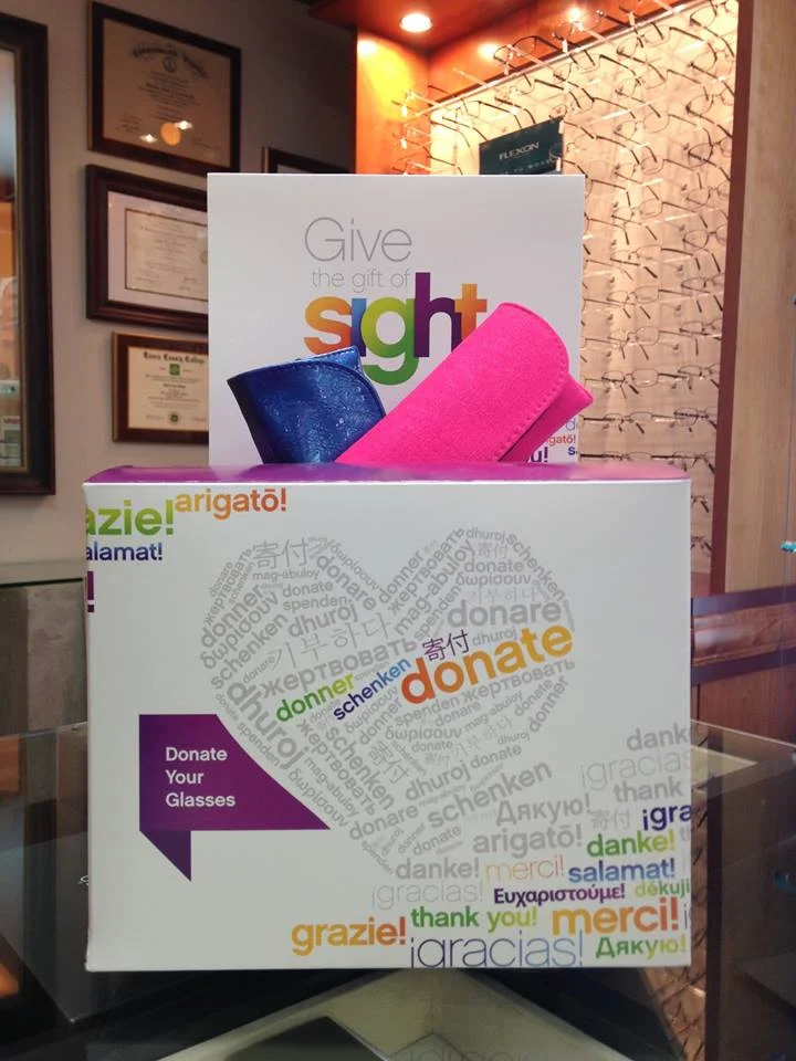 Donate your old glasses to people who can use 'em.