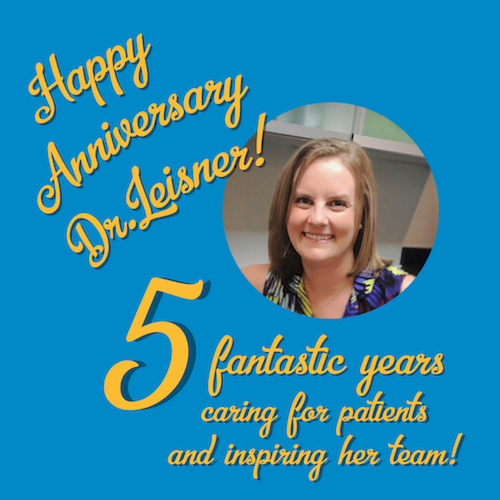 Happy Anniversary Dr. Leisner!