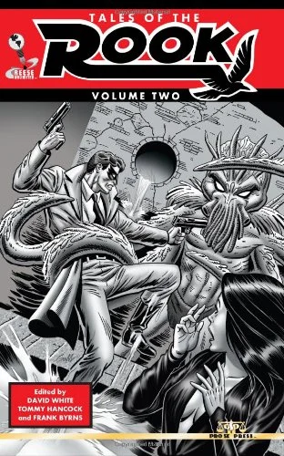 The Rook Lives Again! Well known Genre Fiction author Barry Reese created one of the seminal characters of New Pulp when he penned ‘Lucifer’s Cage,’ an engaging adventure story starring Max Davies, troubled millionaire who also fought crime of all colors as the masked vigilante, The Rook! Once more Reese opens the doors wide into the rich, varied universe of his best known character and welcomes a host of authors to tell their own takes on Max Davies and company in TALES OF THE ROOK VOLUME TWO from Reese Unlimited and Pro Se Productions! Compelled through dark dreams to hunt down and destroy evil wherever it might hide! Assisted by loyal friends and a vast array of allies from the annals of Classic and New Pulp as well as Comics of a bygone era, The Rook's escapades have been a hallmark in the world of New Pulp! TALES OF THE ROOK VOLUME 2 features stories by David White, Sean Taylor, Jim Palmer, Russ Anderson Jr., and Adam Lance Garcia, and a brand new ROOK tale by Reese himself. TALES OF THE ROOK VOLUME TWO takes Reese’s original creation to all new heights, to places not even The Rook has gone before. "When The Good Is Swallowed By The Dark... There The Rook Shall Plant His Mark!"