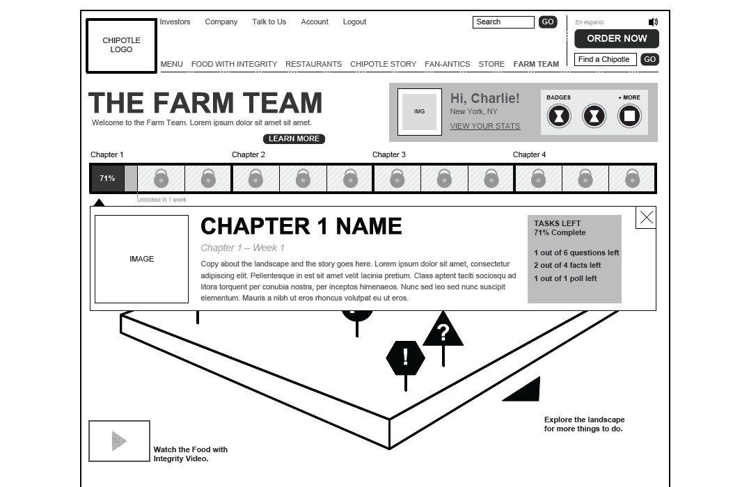 Farm Team World Wireframe