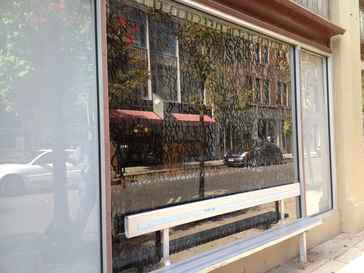 Cover Up - Window Installation, Artspace, New Haven, CT