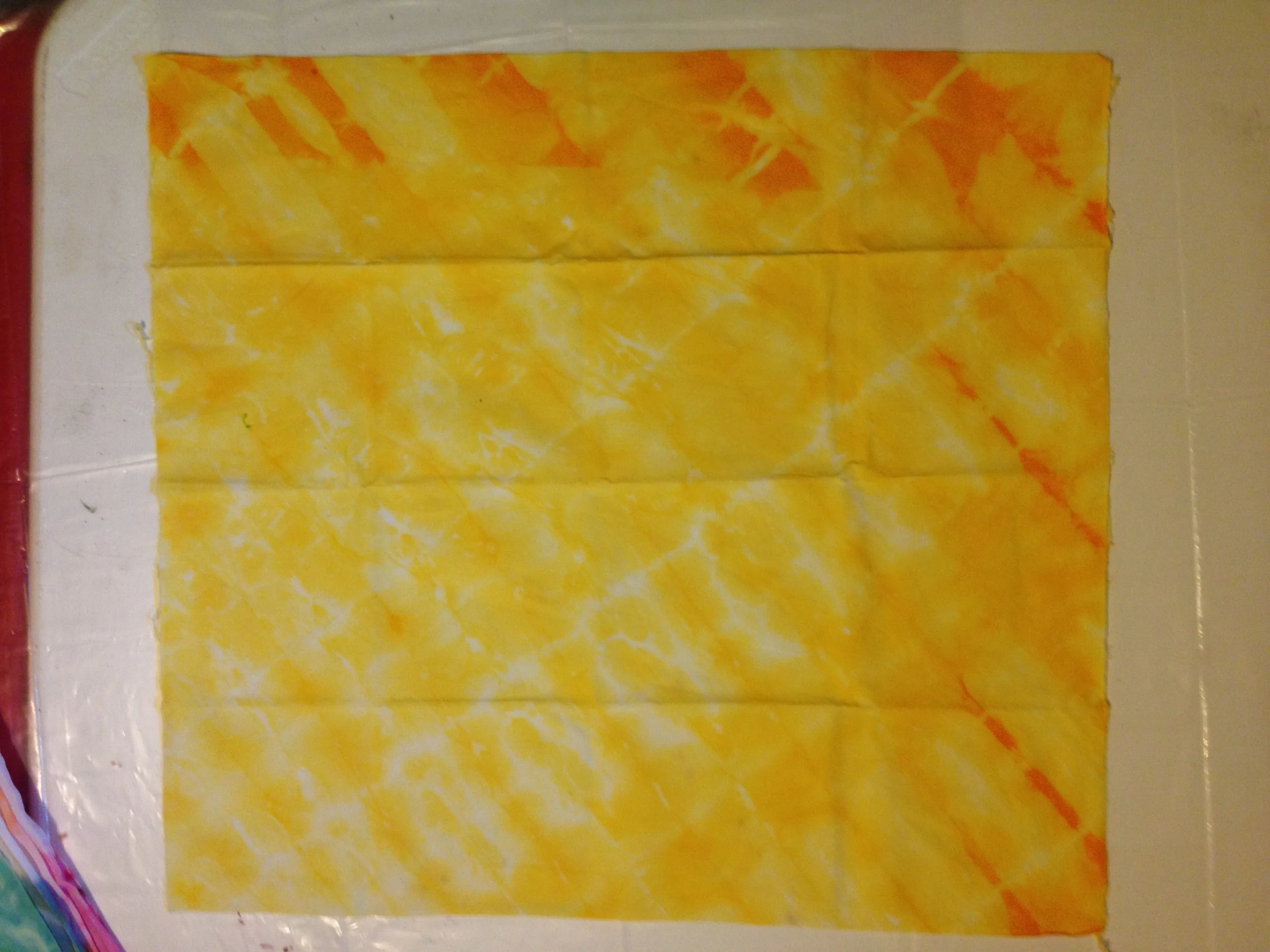 Yellow Pleated "Before"