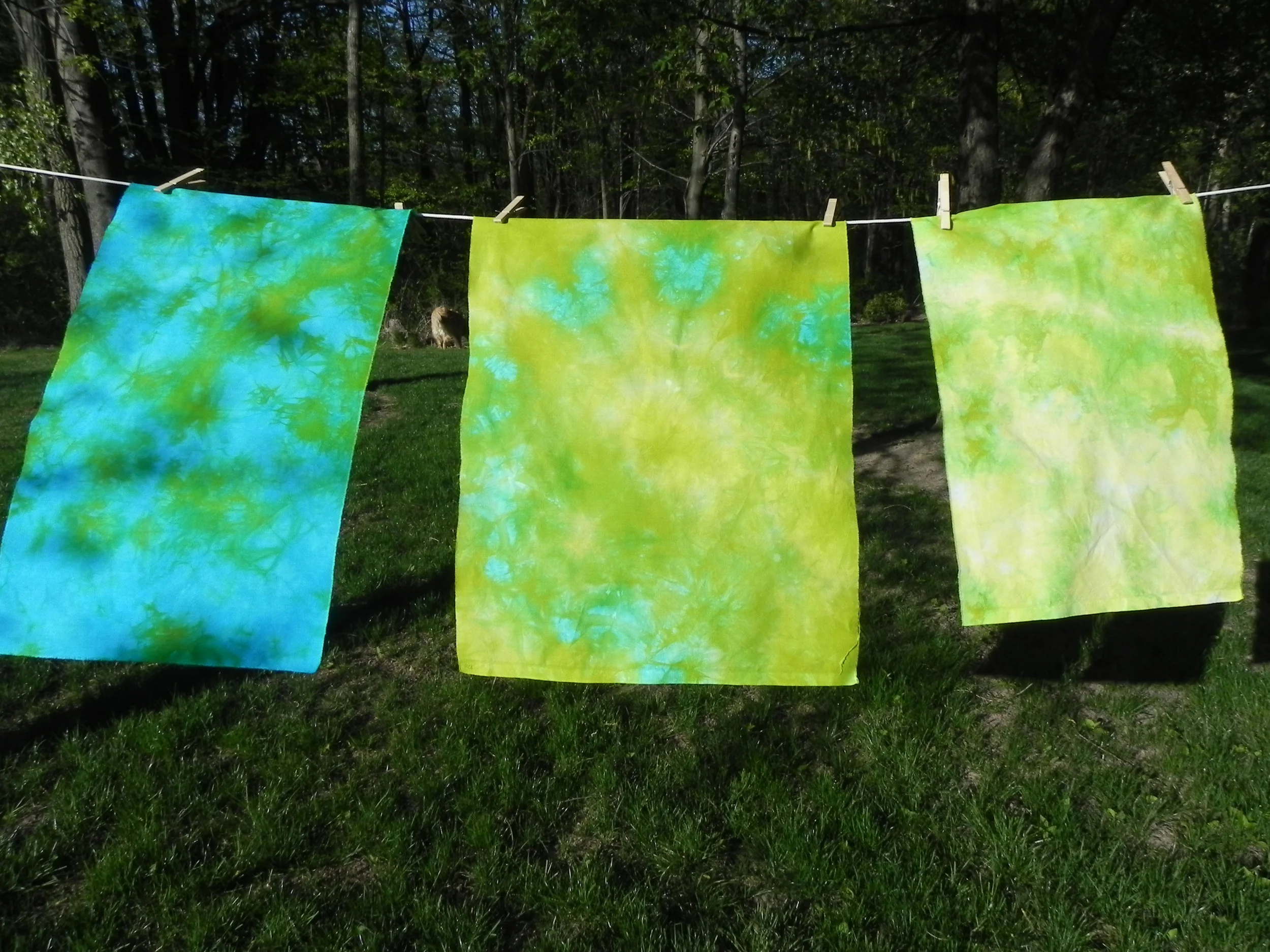 Color Parfait #2: 1 is Intense Blue, 2 is Golden Yellow, 3 is Sunny Yellow.