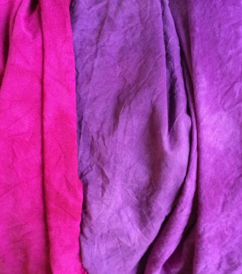 Left to right: Boysenberry (MX 802), Grape (MX 801), Reddish Purple (MX 804)