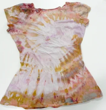 Twist-front back--the spiral is a little more evident here, as is the migrated purple dye