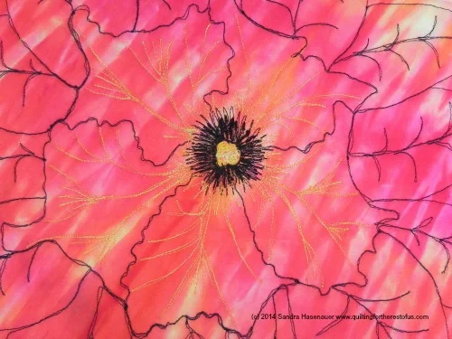 And the back looks pretty spiffy too! (Used another of my hand-dyes)
