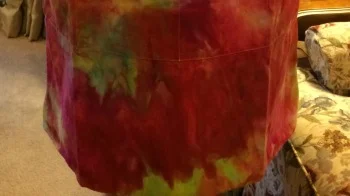 ice-dyed apron
