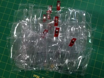 Vinyl pockets for bag. 'Nuff said.