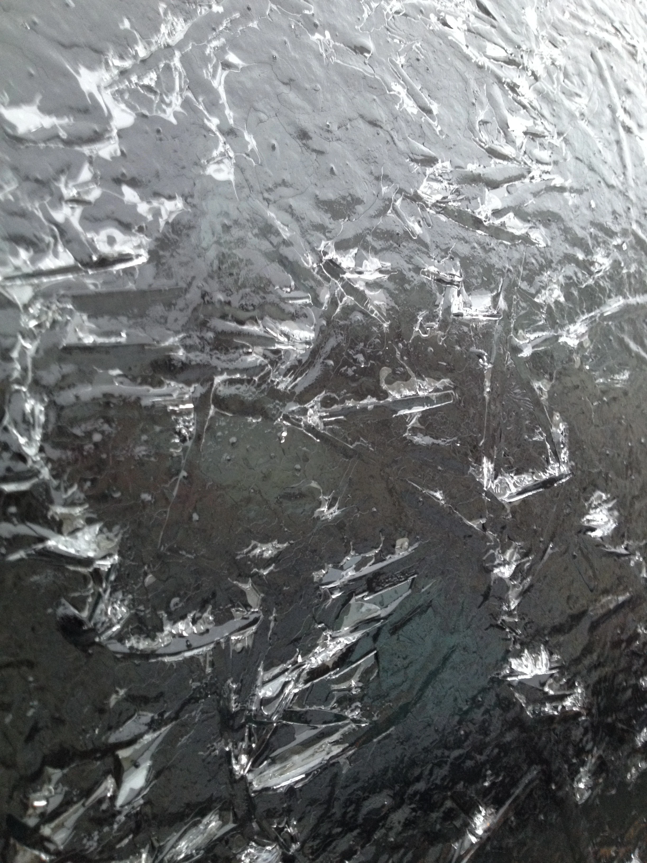 (Ice-covered car window from 2016--I haven't taken any winter pics yet this year)