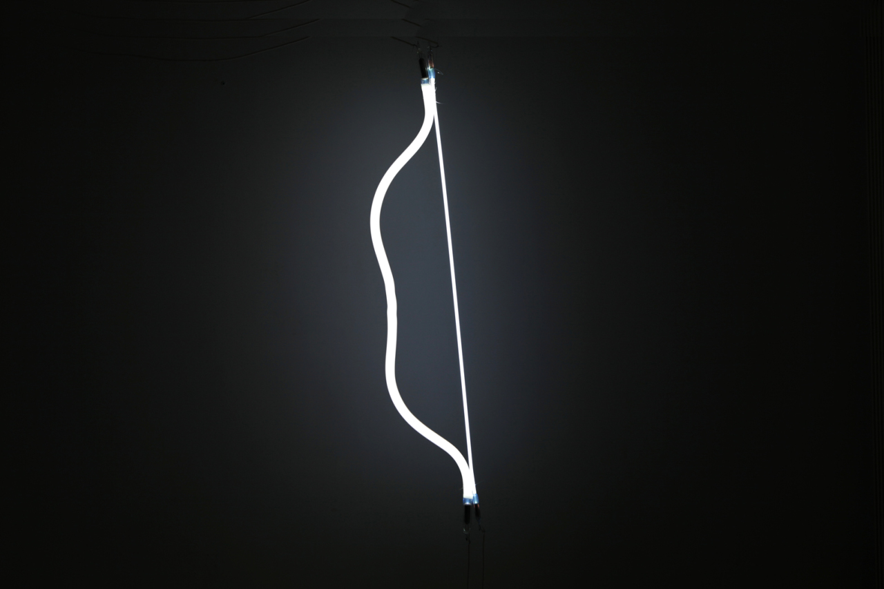  Xia Guo,  Neon No. 5 ​, 110 x 20 cm, 2012  ​ 