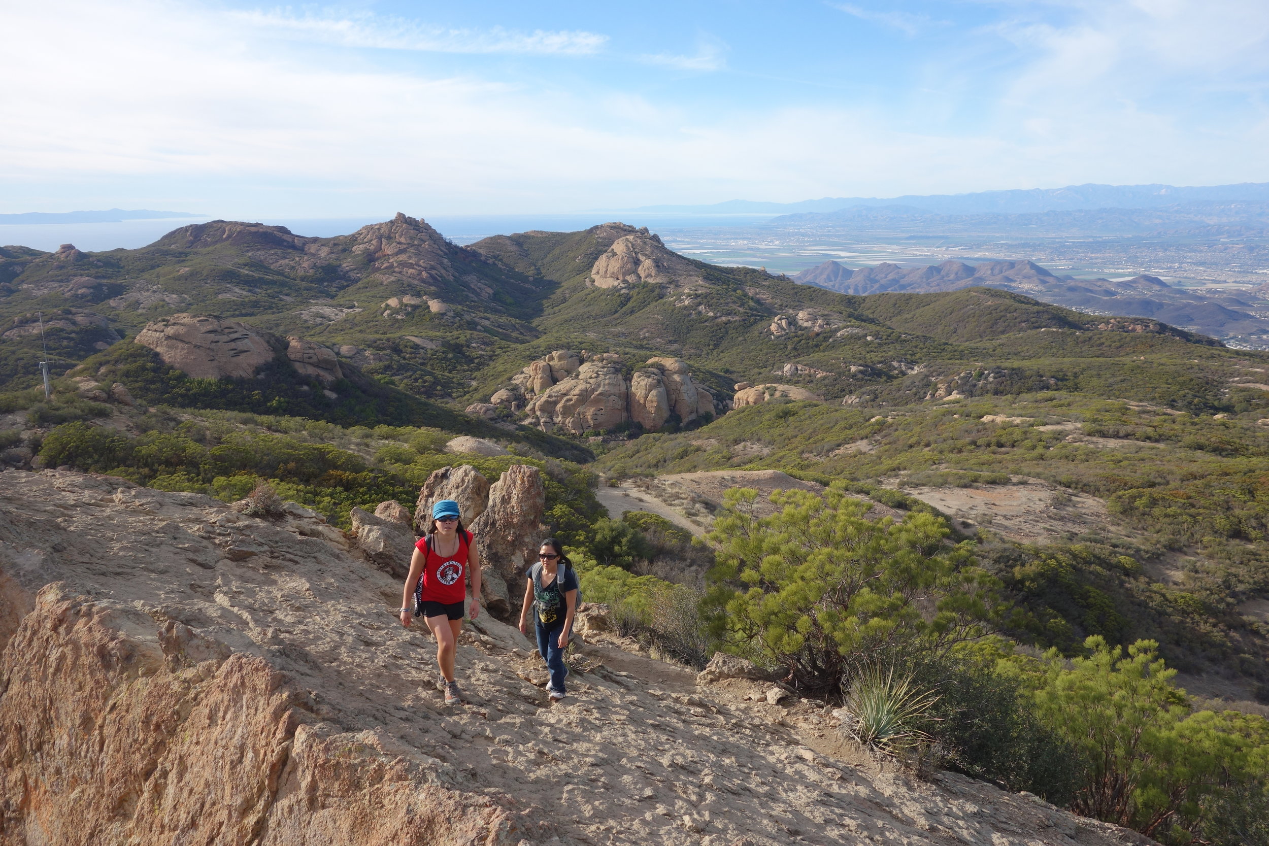 Lovely rocks and pigmy forests cover much of the higher elevations of the Backbone Trail.