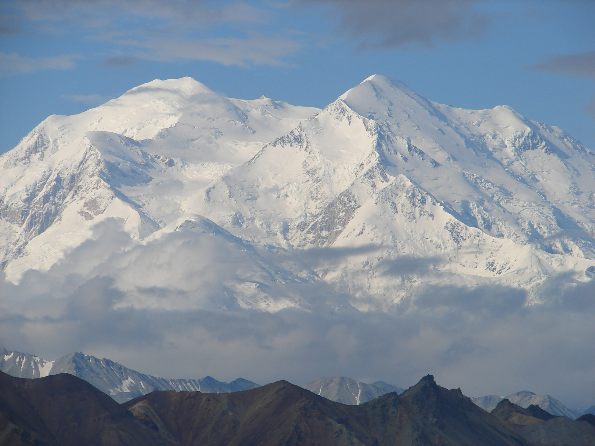 The dominating feature of the park is Denali—at 20,300 feet, the highest mountain in North America.