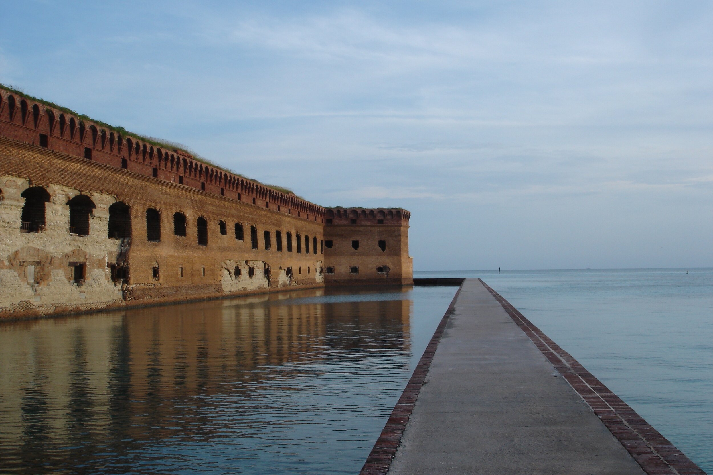 Historic Fort Jefferson is likely to be inundated by rising sea levels attributable to climate change.