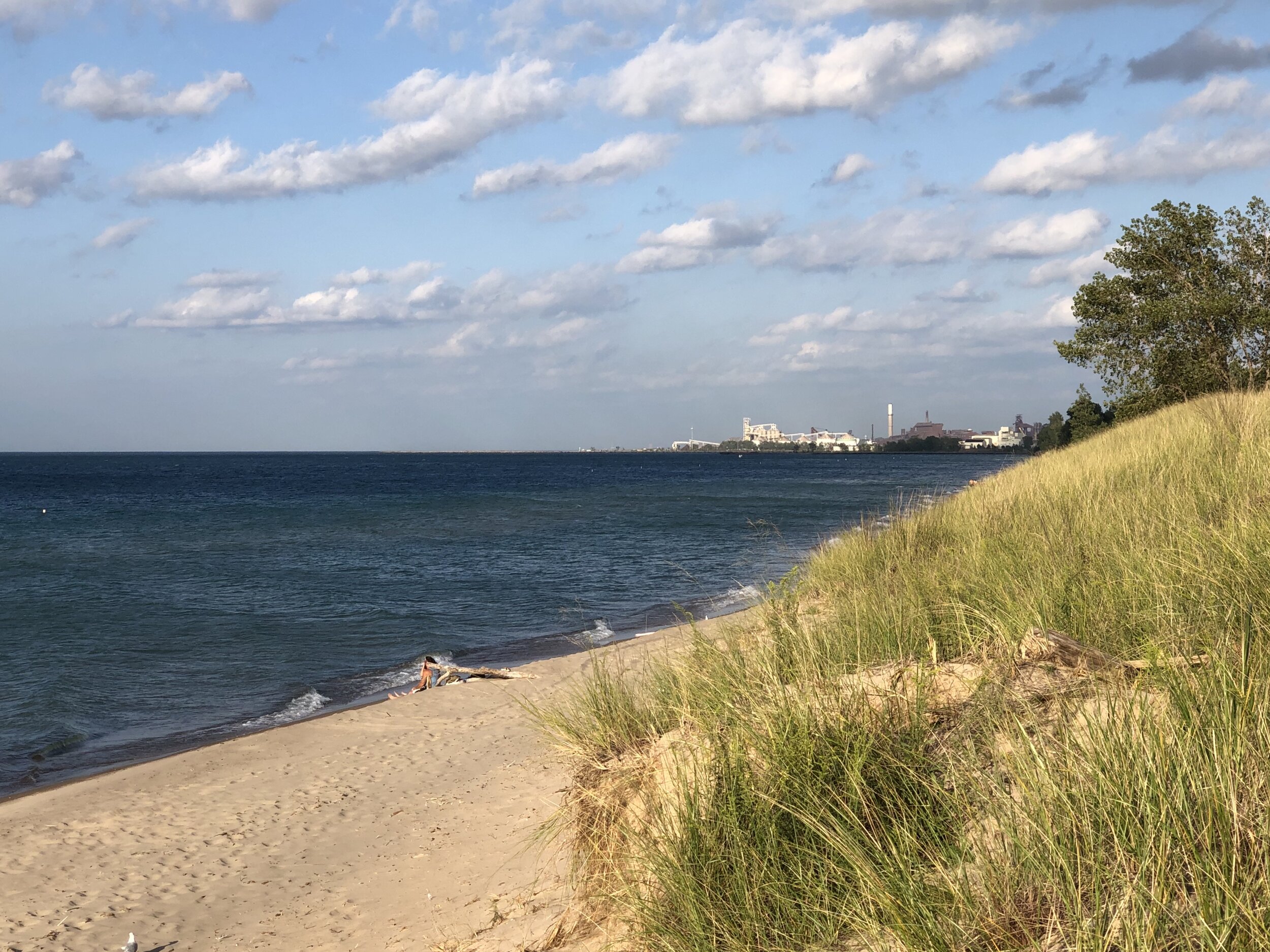 Indiana Dunes preserves precious natural areas adjacent to industrial development.