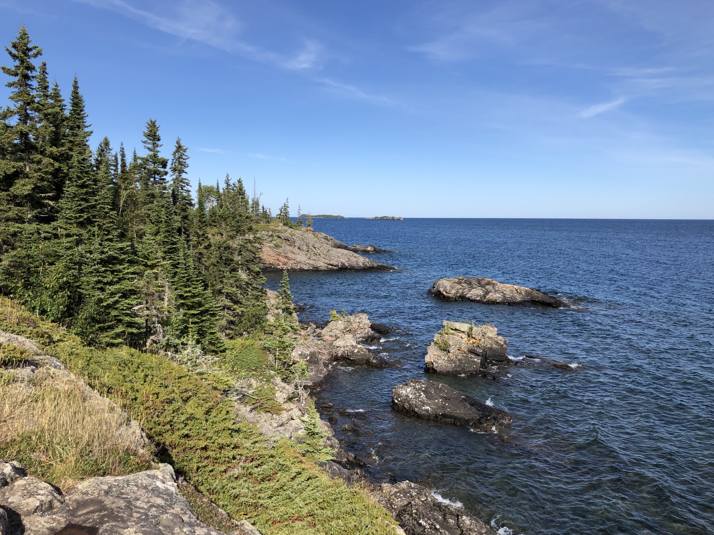 Isle Royale National Park is isolated by virtue of its location in Lake Superior, the largest freshwater lake (by surface area) in the world.