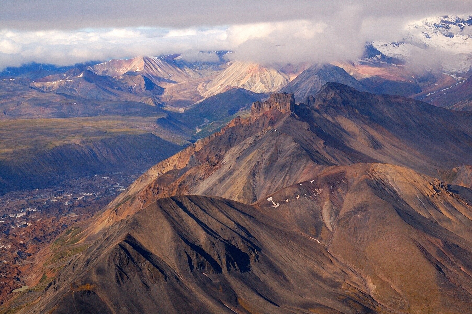Wrangell-St. Elias National Park and Preserve includes especially high mountains of volcanic origin.