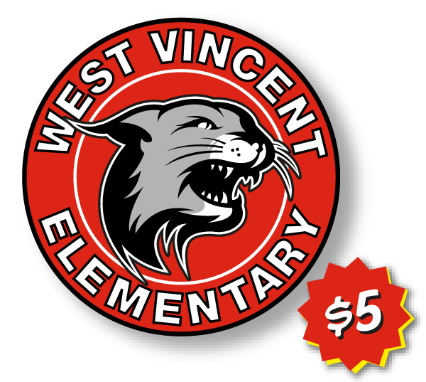 6" Round Car Magnet