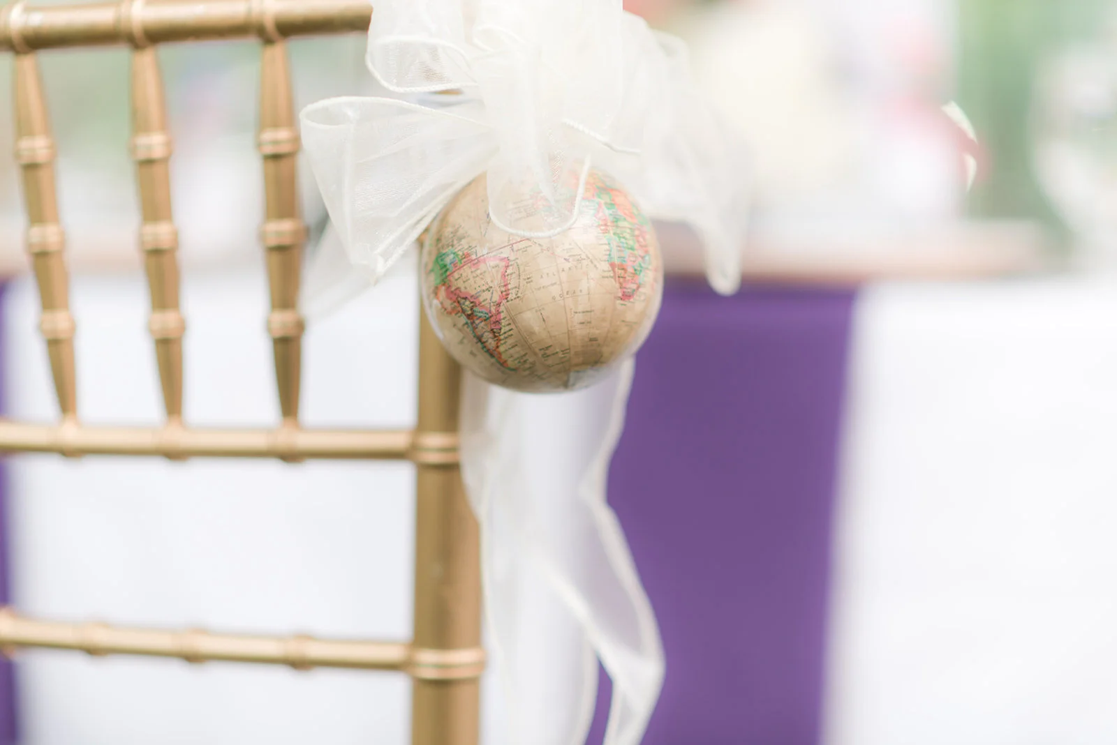 Wedding globe detail