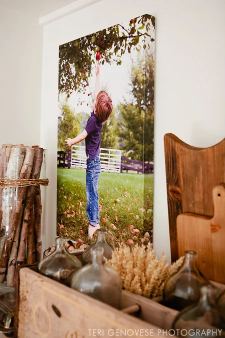 Gallery Wrapped Canvas Display Idea