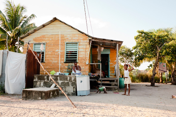 Photograph taken in Hopkins, Belize
