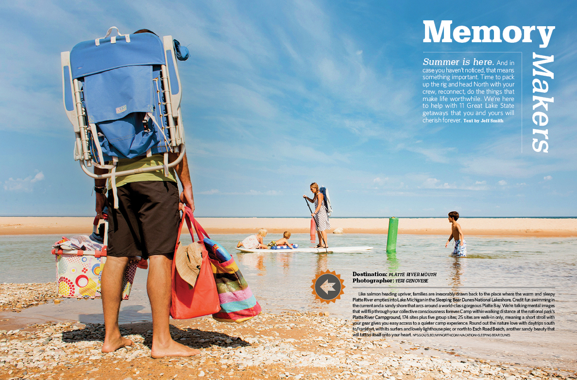 Traverse Magazine: Full Spread Feature Opener, July 2014
