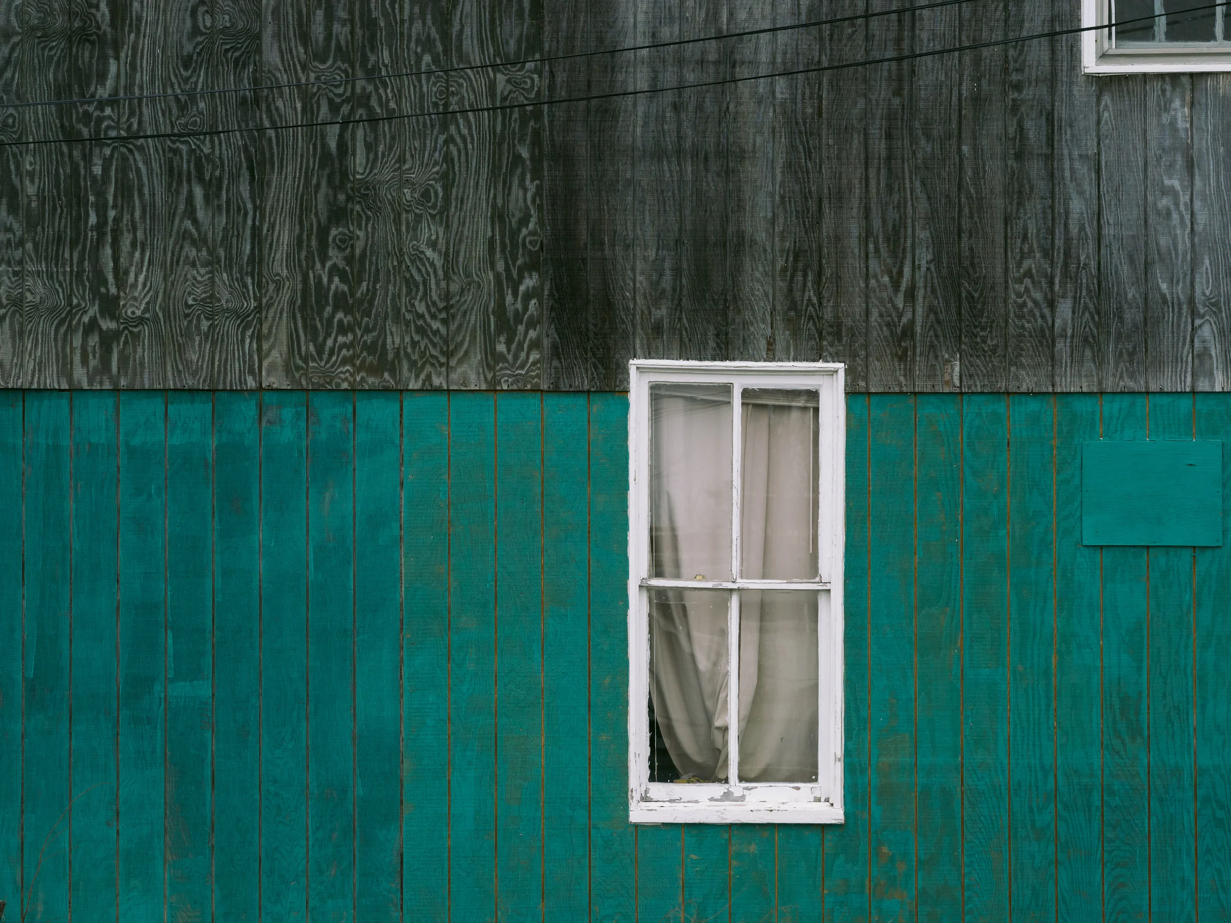 A Teal & Grey Wall