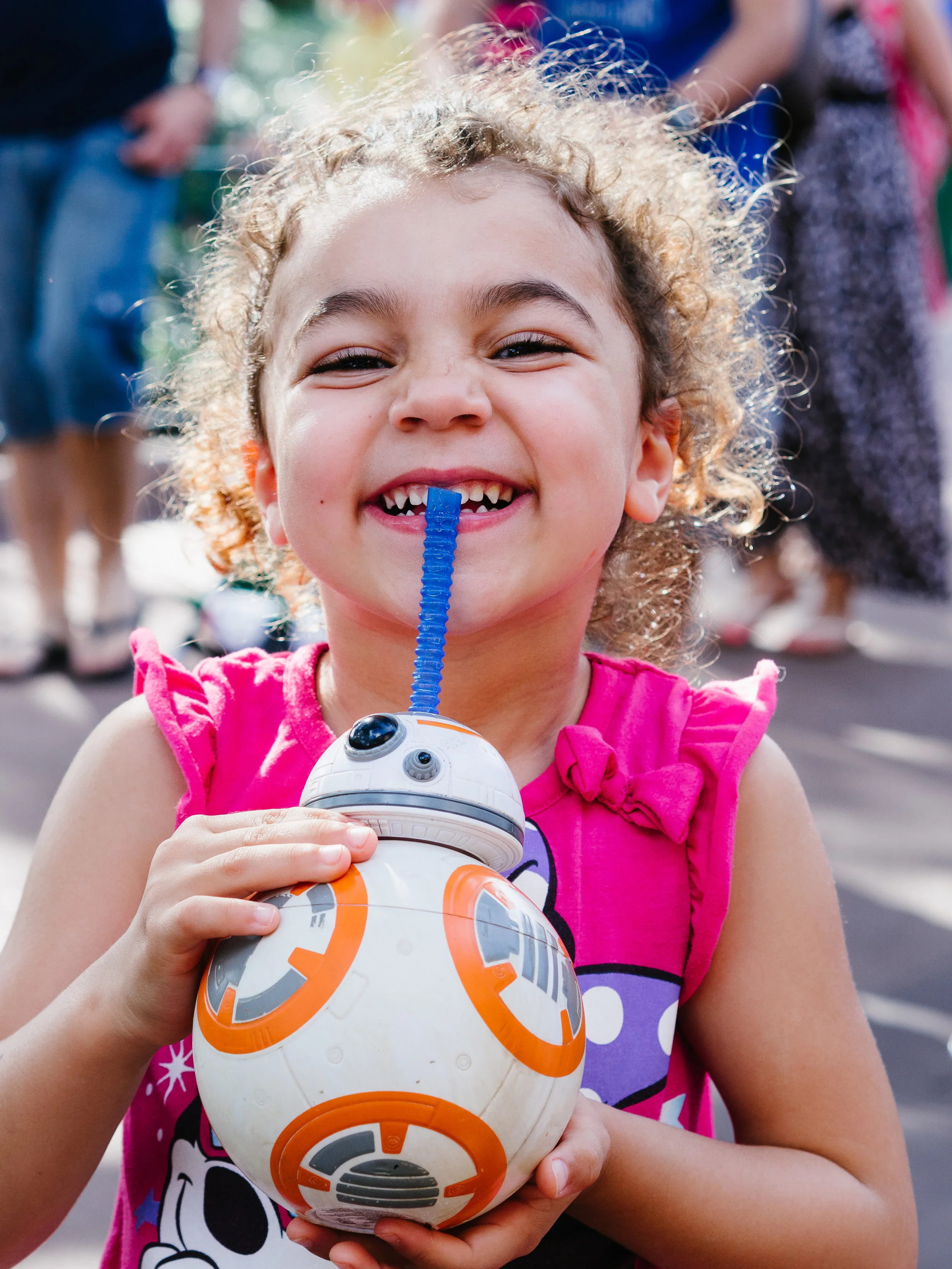Young Girl Laughing at Disney World