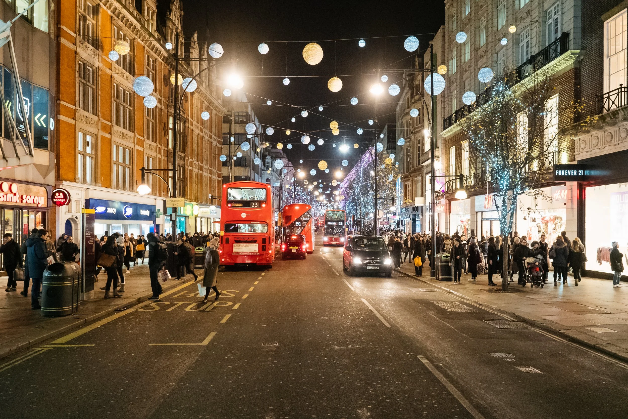 Taken from Bond Street in London, England on December 12.