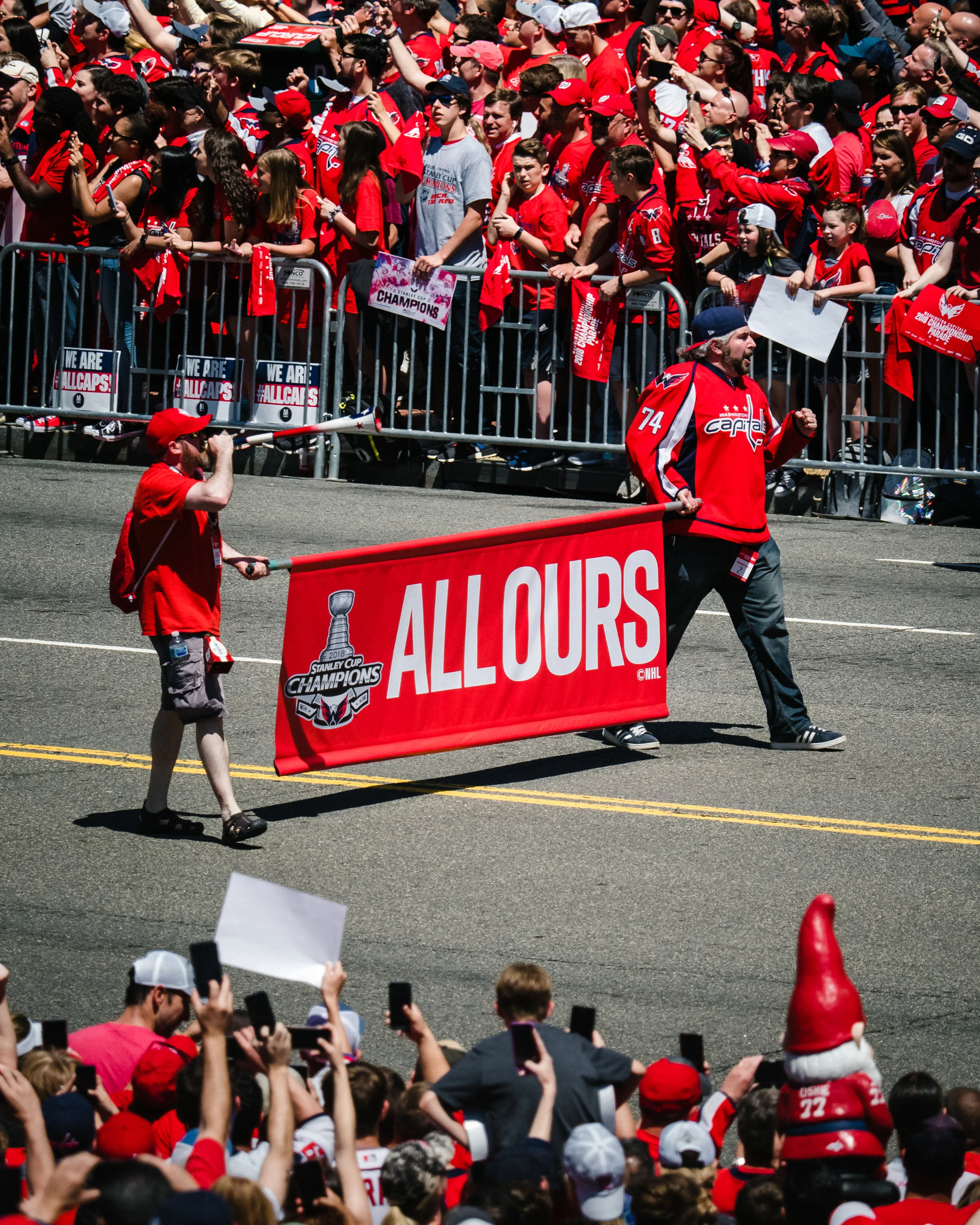 Two long-time season ticket holders, known to most as The Horn Guy and Loud Goat, began the festivities, and led the parade.