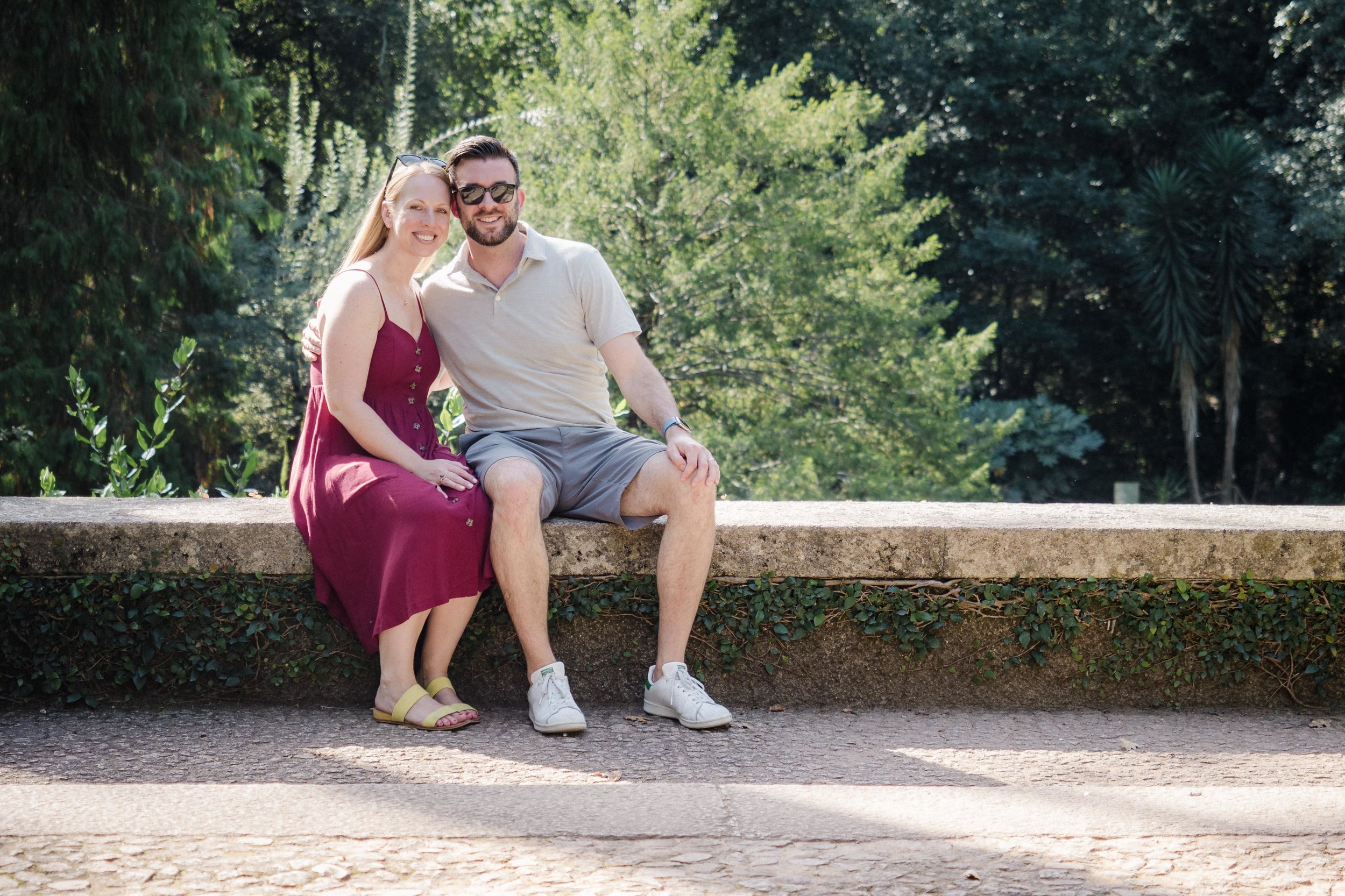 Lauren and I posing in the gardens of Serralves.