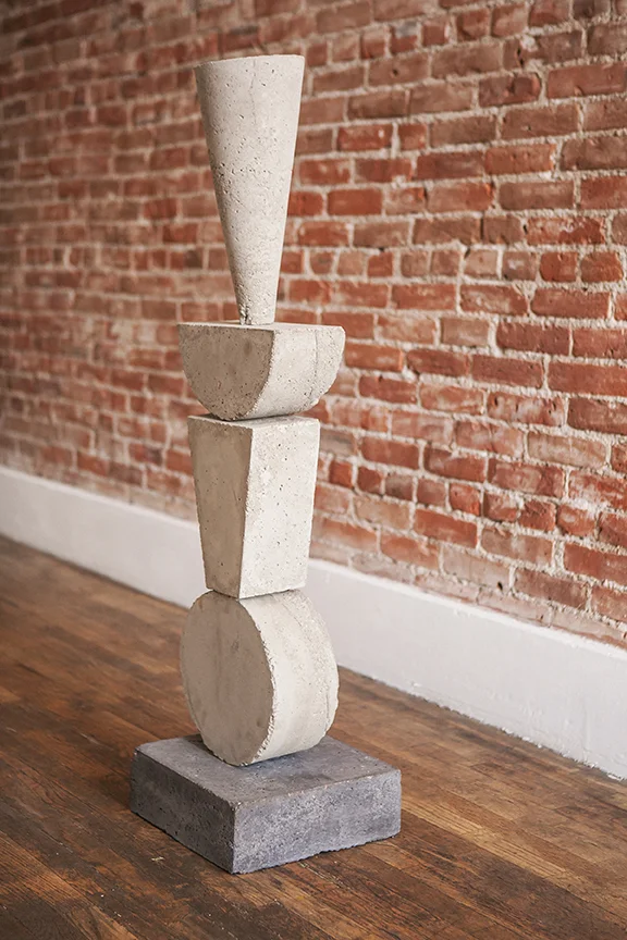 Vishvamurti (Conqueror of False Leaders) 13" x 13" x 49" Concrete Available