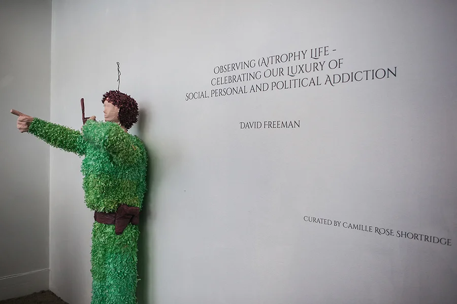 "Observing (A)trophy Life - Celebrating Our Luxury of Social, Personal and Political Addiction" Works by: David Freeman Curated by Camille Rose Shortridge