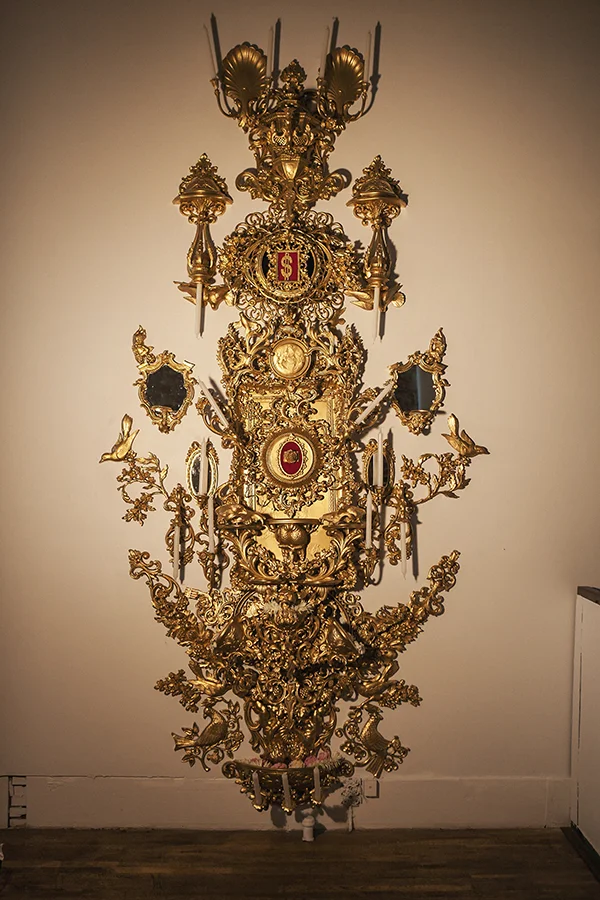 "The Symbolic Collisions of a Tragicomic Character Worth His Weight In Gold" 10ft 10" x 5ft 5", Available