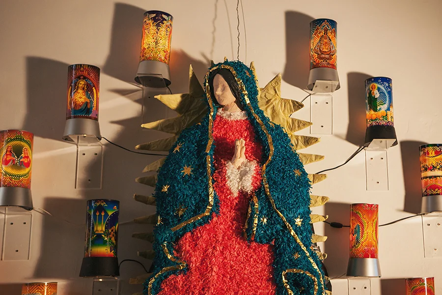 "Guadalupe and the Night Lights" (detail) Available
