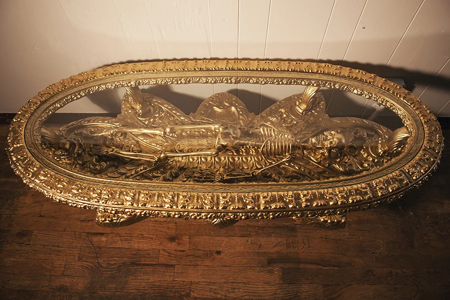 "Cartel Victim Catacomb" 56" x 25" x 17" high, Available