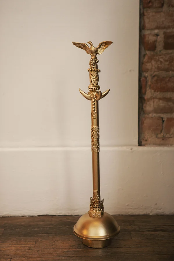 "Traffic Staff (Plunger)" 25" x 6" at base, Available