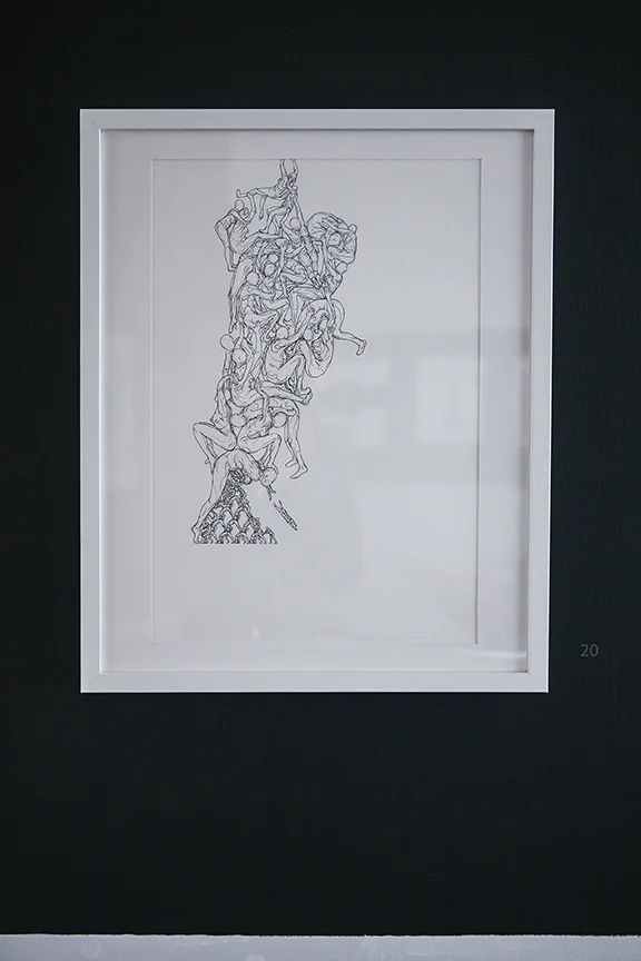 Path of Her 12.1" x 18.5" Gel and micro pen on paper $500