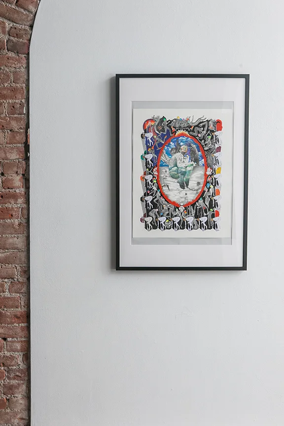 Cosmology Of Shamanic Universe 18" x 24" Graphite, colored pencil, mechanical pencil, gel and micro pen on paper $1300