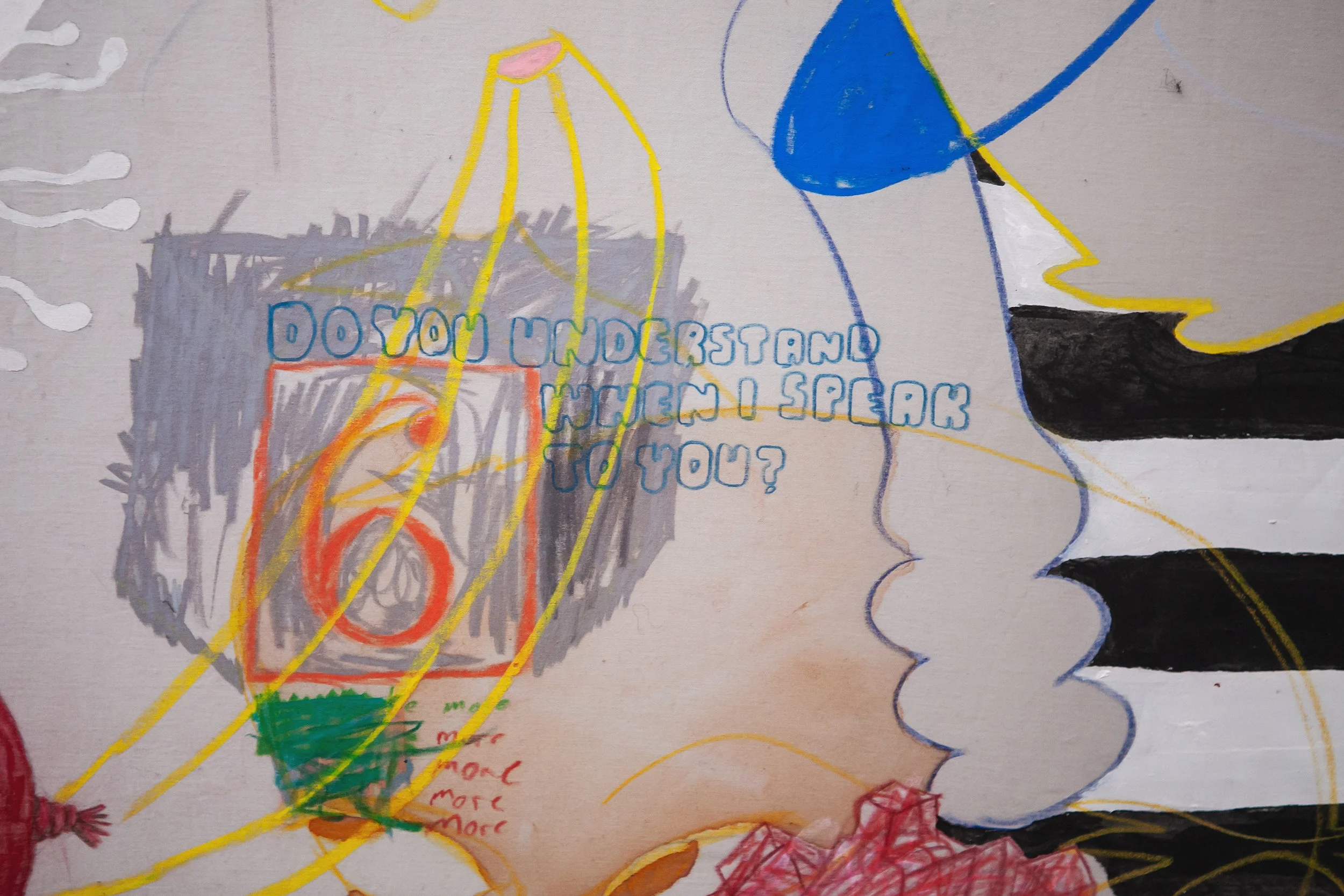 A Voice Like Radio Static (detail) 72” x 48” 2017 $2500